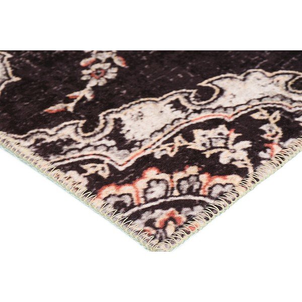 Tappeto lavabile nero 180x120 cm - Vitaus-image-2