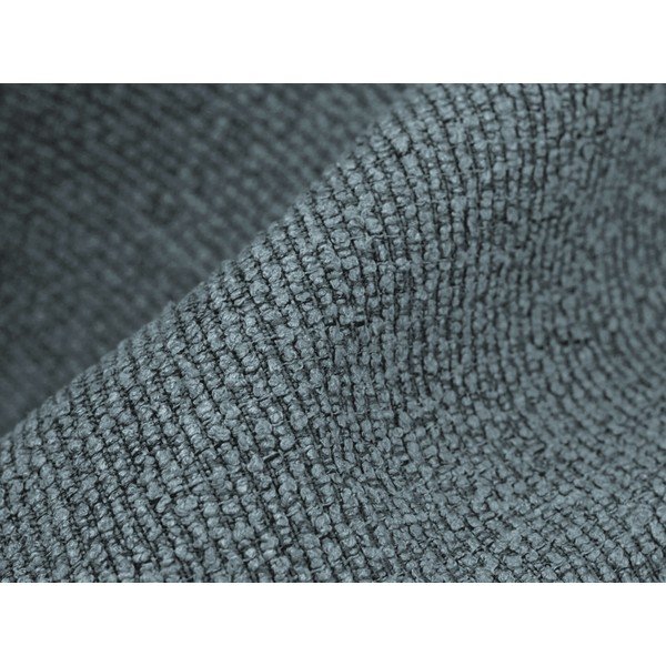 Poggiapiedi blu con rivestimento in bouclé Aloha – Makamii-image-4