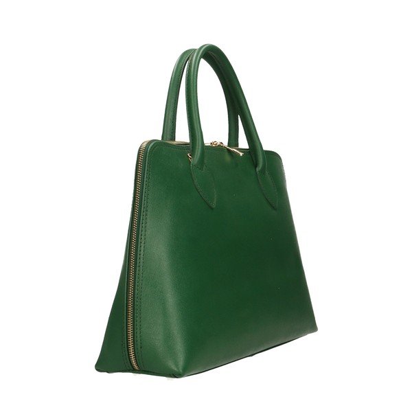 Borsa in pelle verde Arancio - Chicca Borse-image-1