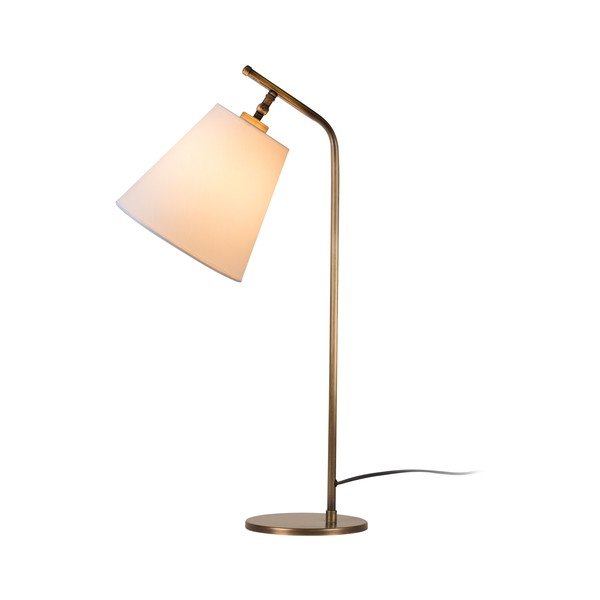 Lampada da tavolo in oro con paralume bianco Don - Homemania Decor