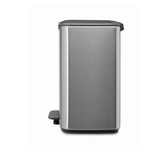 Cestino per la spazzatura color argento opaco in acciaio con pedale 12 l Bo – Brabantia-image-3