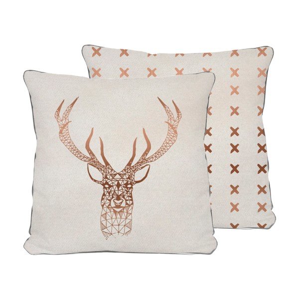 Cuscino beige Cervo, 45 x 45 cm - Really Nice Things-image-3
