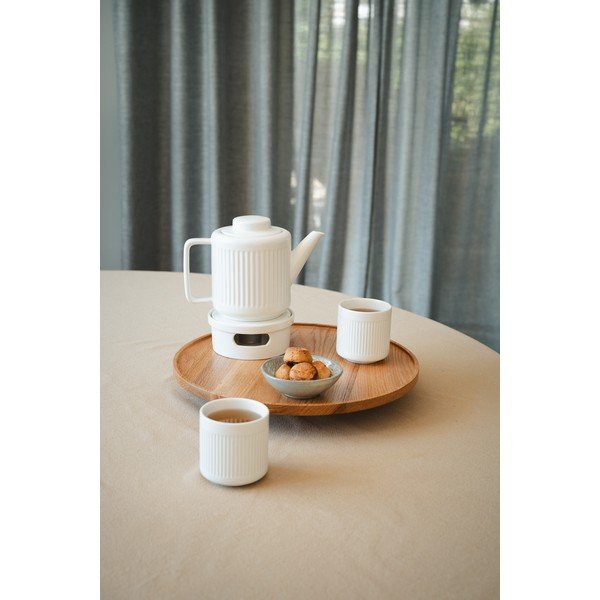 Teiera bianca in porcellana con filtro 1,2 l Skagen – Bredemeijer-image-1