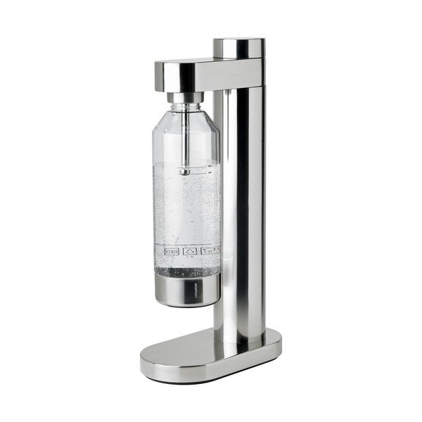 Set per bevande gassate argentata in acciaio inox Brus – Stelton