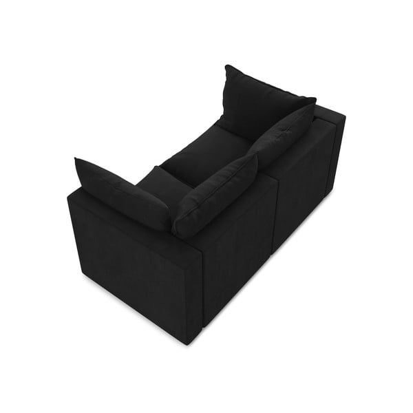 Divano nero 180 cm Manao – Makamii-image-3
