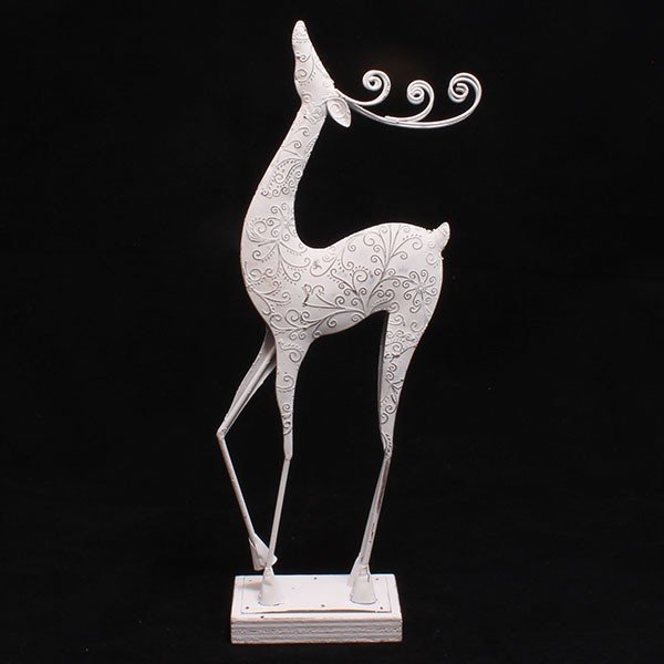 Dekorativní kovový sob, 47 cm