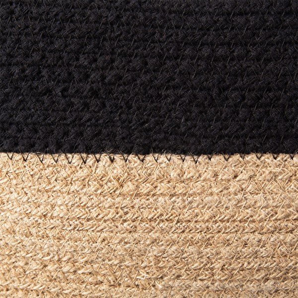 Cestino in iuta e cotone Basic, 24 x 15 cm - Compactor-image-1
