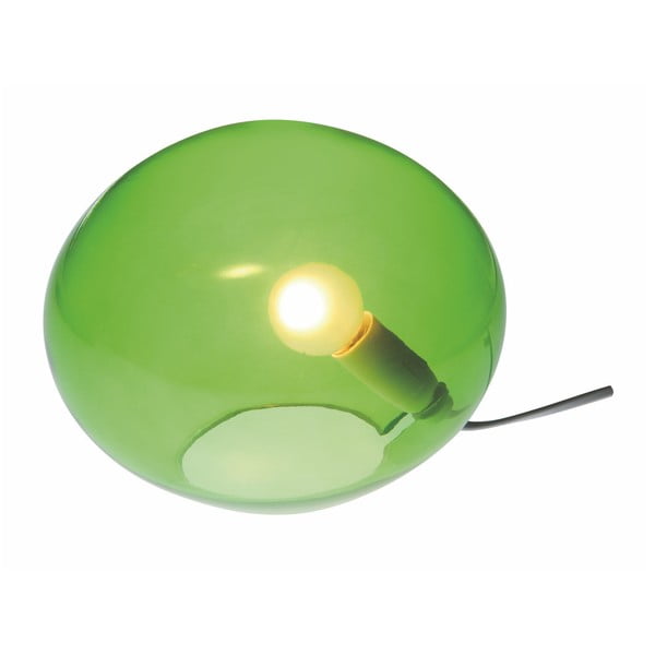 Lampada da tavolo a sfera verde Glass - SULION