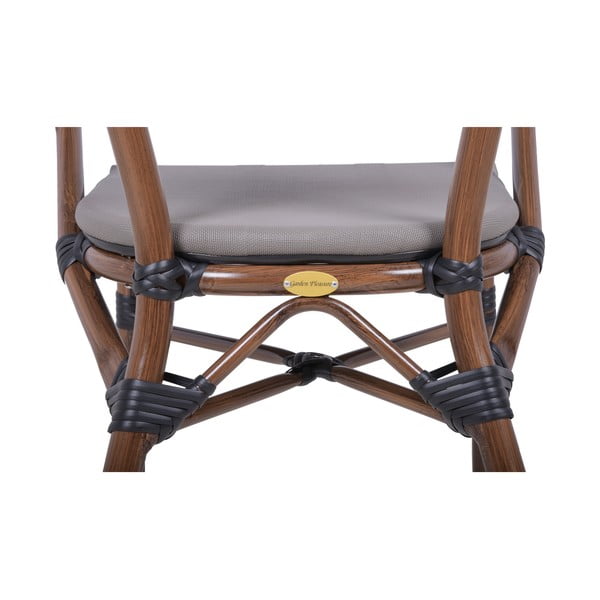 Sedia da esterno beige in metallo Toskana – Garden Pleasure-image-3