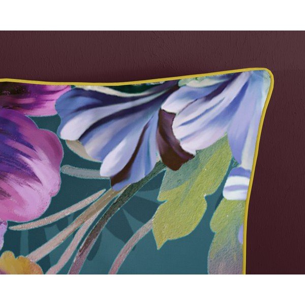 Set copripiumino e federa color petrolio in raso di cotone per letto matrimoniale ed esteso 240x220 cm Novara – Descanso-image-3