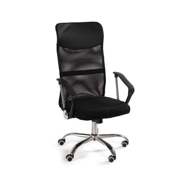 Sedia da ufficio nera in imbottito Arco – Bonami Essentials