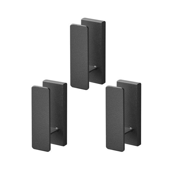 Set di ganci da parete neri in metallo 3 pz Tower – YAMAZAKI