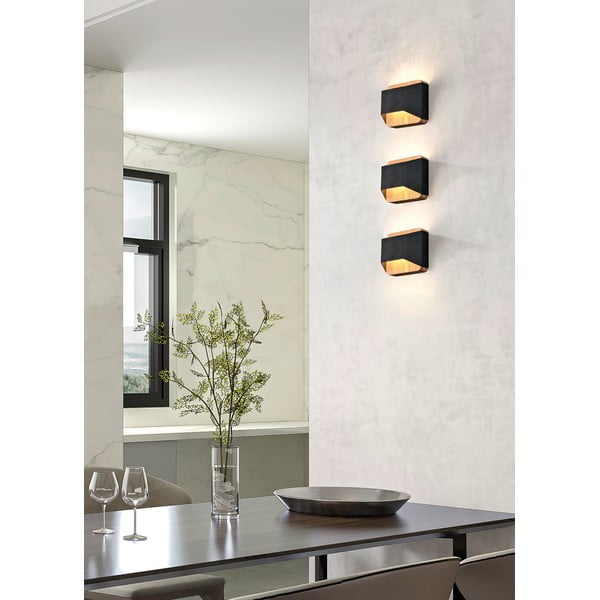 Applique nero opaco a LED dimmerabile Arino - Trio-image-1