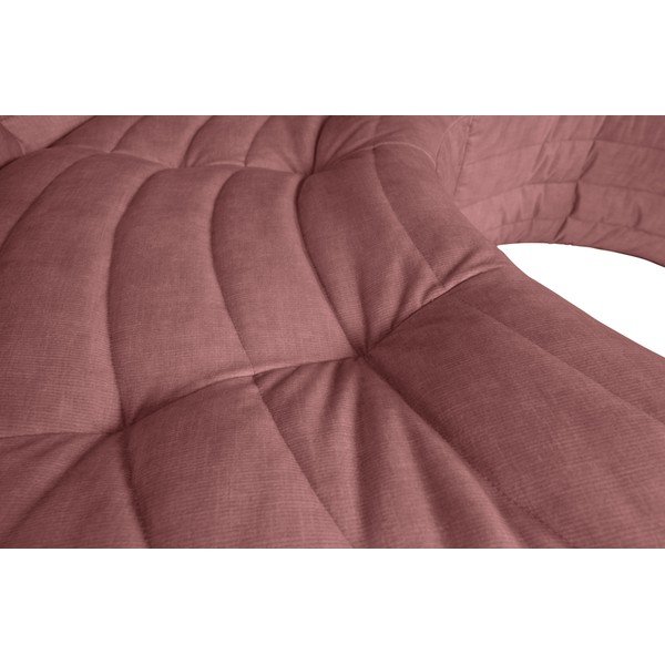 Divano angolare variabile in velluto rosa chiaro Bag - WOOOD-image-1
