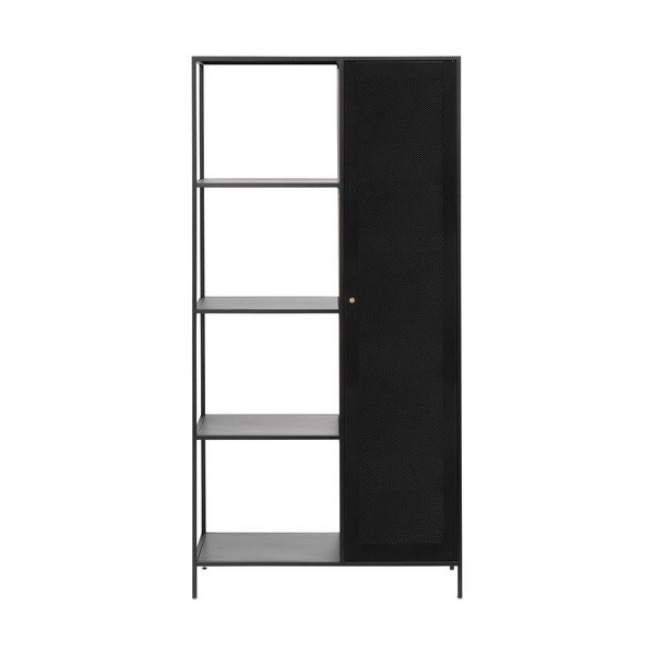 Libreria in metallo nero 90x180 cm Malibu - Unique Furniture-image-2