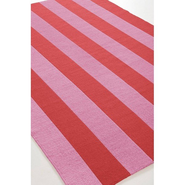 Tappeto rosso/rosa in misto lana tessuto a mano 200x300 cm Sissel – Jotex-image-4
