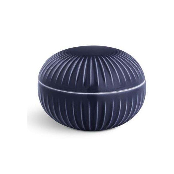 Vaso Hammershoi in porcellana blu scuro, ⌀ 11,5 cm - Kähler Design