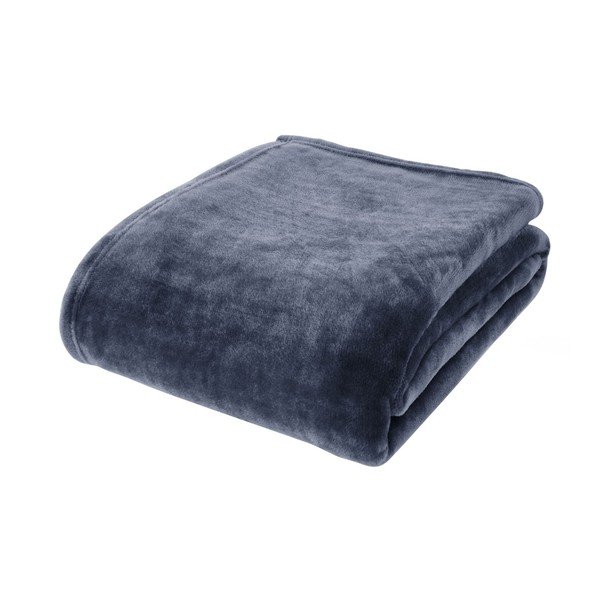 Coperta blu scuro in micropile 130x170 cm Raschel Velvet – Catherine Lansfield