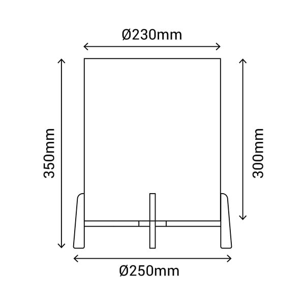 Lampada da tavolo in rattan, altezza 35 cm Wala - SULION-image-4
