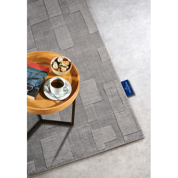 Tappeto grigio in lana tessuto a mano 160x230 cm Wilhelmine - Villeroy&Boch-image-2