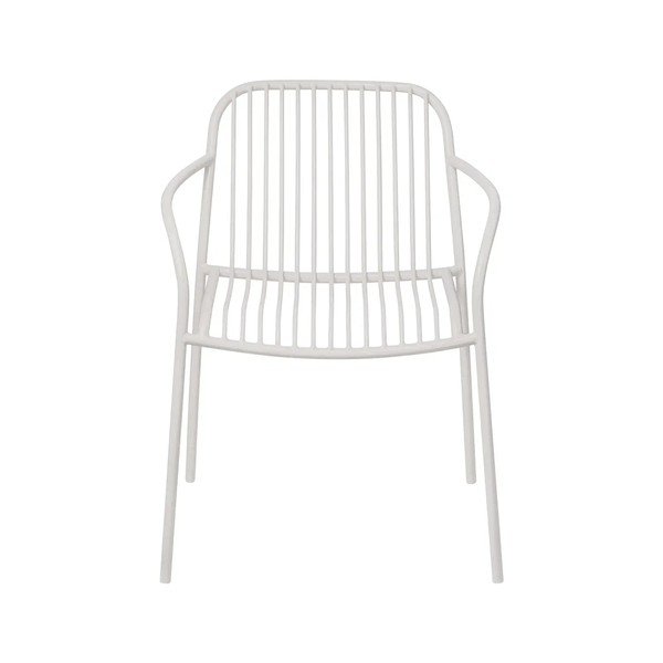 Sedia da esterno grigio chiaro in metallo Yua Wire – Blomus-image-2