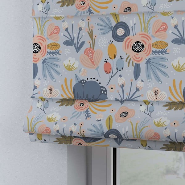 Tenda a rullo blu-arancio 170x160 cm Magic - Yellow Tipi-image-4