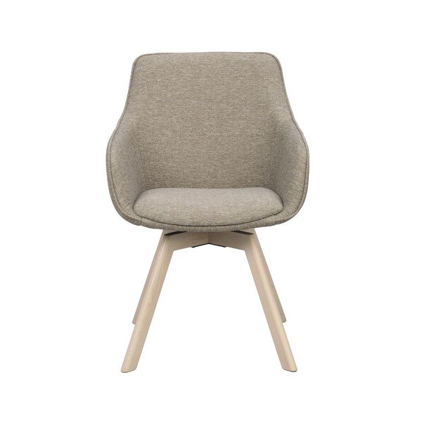 Set di sedie da pranzo beige in imbottito 2 pz Alison – Rowico-image-2