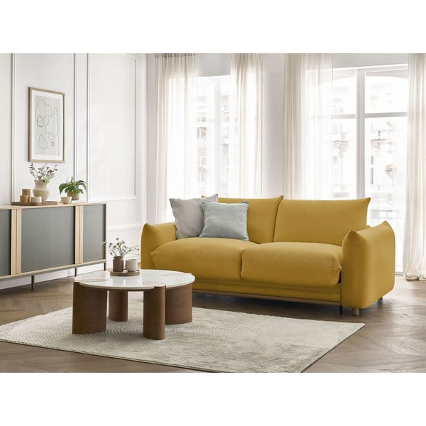 Divano giallo allungabile 214 cm Ernest – Bobochic Paris-image-1