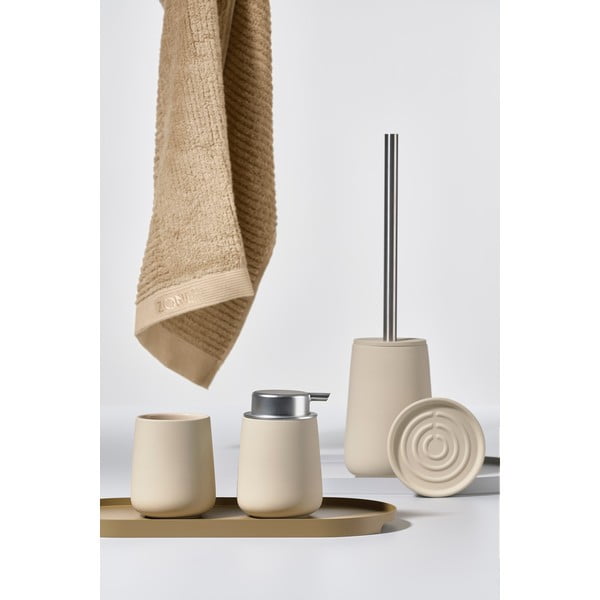 Dispenser di sapone in porcellana beige 250 ml Nova - Zone-image-2