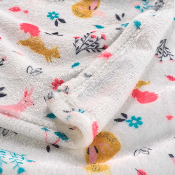 Coperta per neonati in microflanella 125x150 cm Princesse Licorne - douceur d'intérieur-image-1