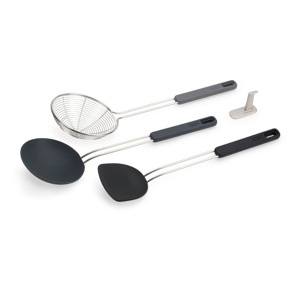 Set di utensili da cucina in acciaio inox 3 pz Fusion Wok Set – Joseph Joseph | Set di utensili da cucina