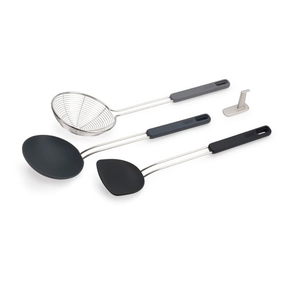 Set di utensili da cucina in acciaio inox 3 pz Fusion Wok Set – Joseph Joseph