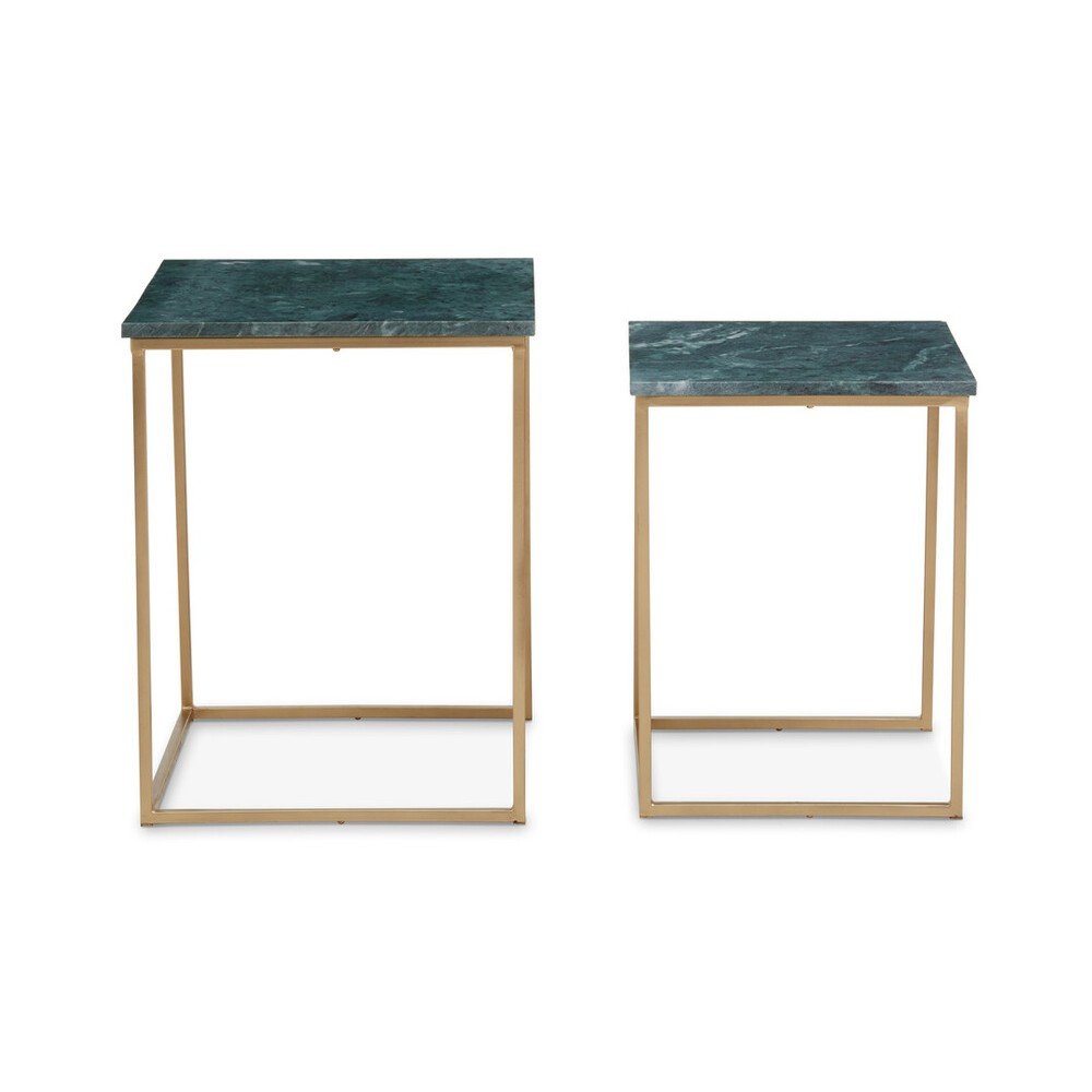Set di tavolini su marmuriniu stalviršiu 2 pz 40x40 cm Mandoli – Premier Housewares | Tavolini