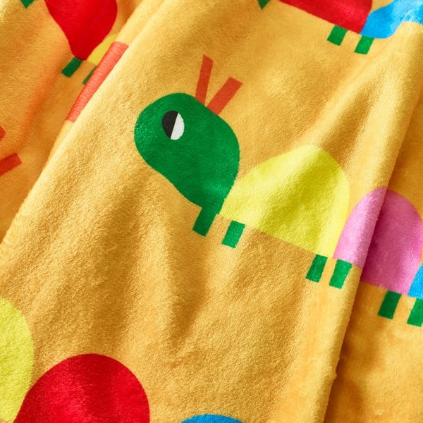 Coperta per bambini gialla in vello 130x170 cm Curious Caterpillar – Catherine Lansfield-image-3