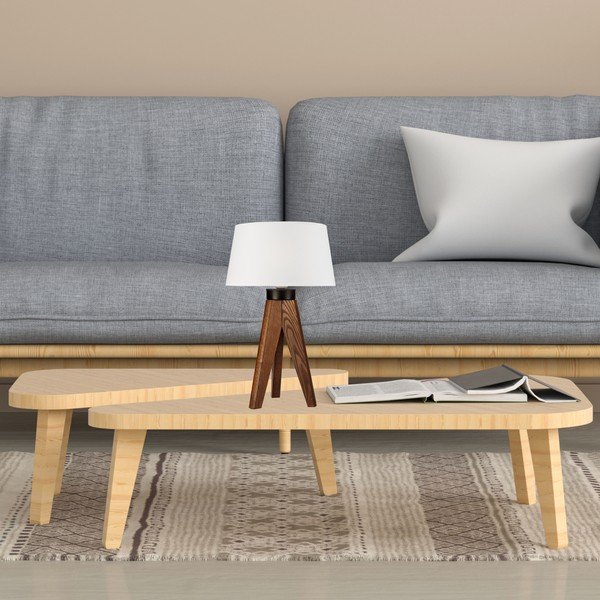 Lampada da tavolo bianca Aida - LAMKUR-image-3