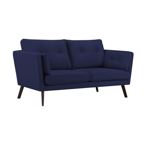 Divano 3 posti blu navy Elena - Mazzini Sofas