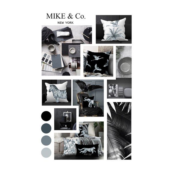 Federa nera e grigia, 30 x 51 cm Honey - Mike & Co. NEW YORK-image-1