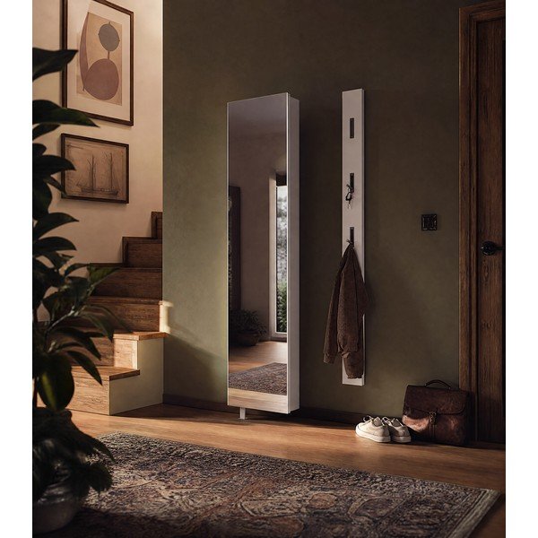 Mobile per ingresso bianco 50x195x18 cm Rotary – Germania-image-1