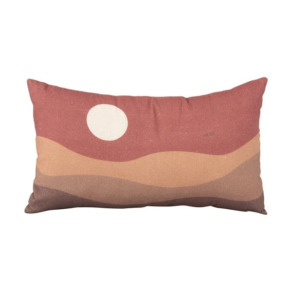 Cuscino in cotone marrone e rosso Clay Sunset, 50 x 30 cm - PT LIVING
