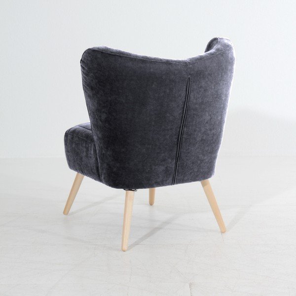 Poltrona antracite Sari Velur - Max Winzer-image-3