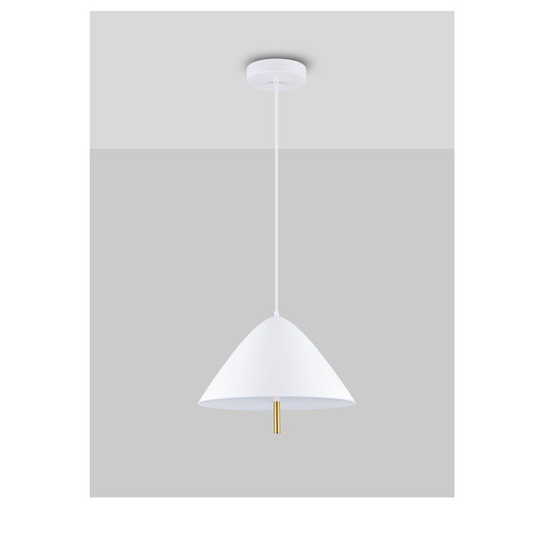 Lampadario LED bianco in metallo con paralume in metallo ø 40 cm Oros – Nova Luce-image-3