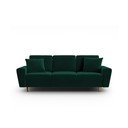 Divano verde allungabile e con contenitore con rivestimento in velluto 235 cm Kyoto – Cosmopolitan Design