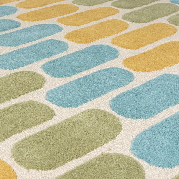 Tappeto in lana giallo/verde 160x230 cm Fossil - Flair Rugs-image-2