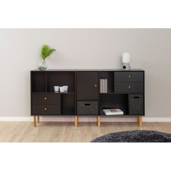 Componente nero con cassetti 43x33 cm Z Cube - Tenzo-image-1