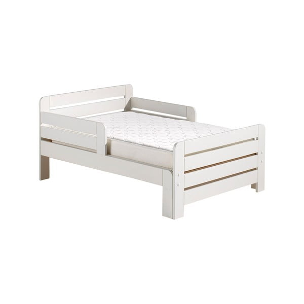 Letto per bambini in legno di pino bianco crescente con grata Jumper - Vipack-image-3