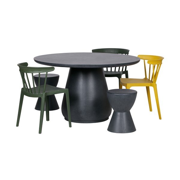 Sedia gialla adatta per interni ed esterni Bliss - WOOOD-image-3