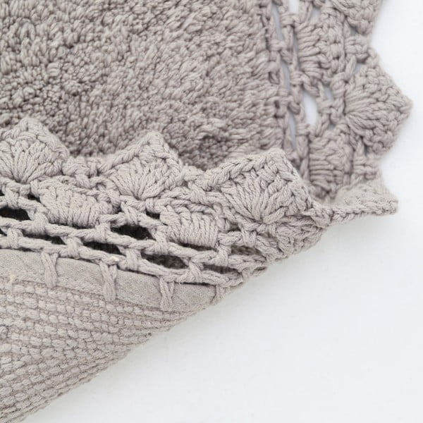 Tappeto rotondo lavabile grigio ø 110 cm Perla - Nattiot-image-1