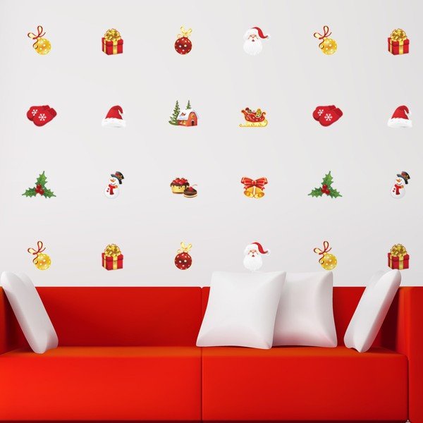 Vánoční samolepky Fanastick Elements de Noel
