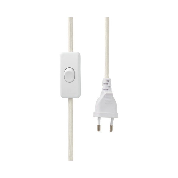 Lampada da tavolo color crema in tessuto (altezza totale 46 cm) Fay – Ellos Home-image-4