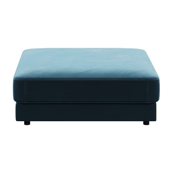 Pouf in velluto blu scuro Devichy , 112 x 112 cm Laure - devichy